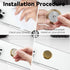 Metal Cell Phone Ring Holder, 360 Degree Rotation Kickstand Grip for Magnetic Car Mount, Gold