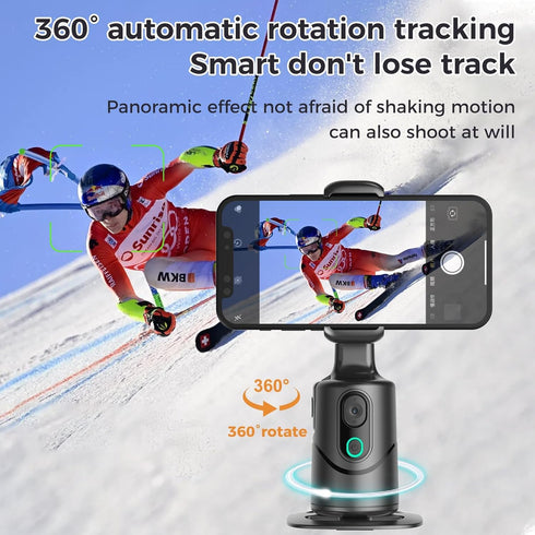 SYHsdzg Required,360 Auto Face Tracking Phone Holder,No App Rotation Phone Camera Stand with Remote and Gesture