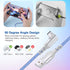 Pofesun USB C Cable Fast Charging 3-Pack 10ft Nylon Braided Right Angle USB A to USB C Charger for Samsung Galaxy
