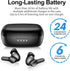 Premium Wireless Earbuds - Bluetooth 5.3, Hi-Fi Stereo, IPX8 Waterproof, Deep Bass, 4 Mics, Noise Cancelling - Black