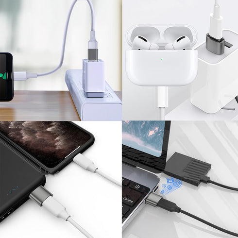 USB to USB C Adapter, USB C Female to USB 3.1 Male, Compatible with iPhone 11 12 13 14 Pro Max, Samsung