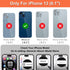iCoverCase iPhone 13 Wallet Case with Card Holder, 2 in 1 PU Leather Magnetic Clasp, Zipper Pocket, Blue