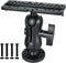 Fish Finder Mount Base, Universal 360° Rotation Ball-Mount Bracket for Marine Boat Kayak, Nylon & Stainless Steel