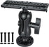 Fish Finder Mount Base, Universal 360° Rotation Ball-Mount Bracket for Marine Boat Kayak, Nylon & Stainless Steel