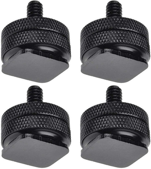 SLOW DOLPHIN 1/4 Inch Hot Shoe Mount Adapter Tripod Screw for DSLR Camera Rig (4 Packs)