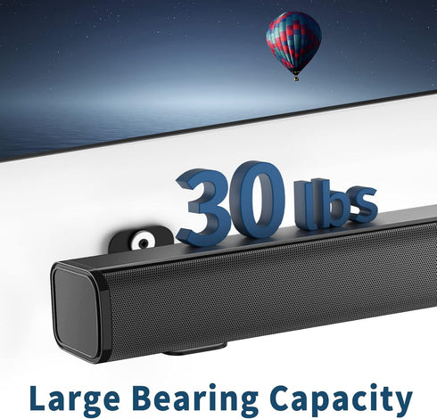 notiela 2 Pack Universal Soundbar Mount Shelf for Samsung, Sony, LG, Vizio, Bose, and More