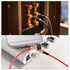 MECCANIXITY 3.5mm TRS Aux Cable Male to Male - 3.3ft Nylon Braided for Phone, Headphone, Speaker, Gold