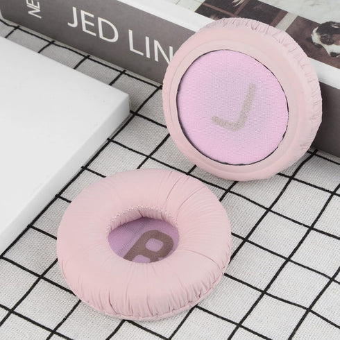 Geekria NOVA Leatherette Replacement Ear Pads for JBL JR300, JR300BT, T450BT, T500BT Headset Earpads (Pink)