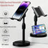 ZYEUNAGNB 360 New model Adjustable Phone Stand Holder for Desk, Rotatable Ergonomic Stand with Heavy Metal Base