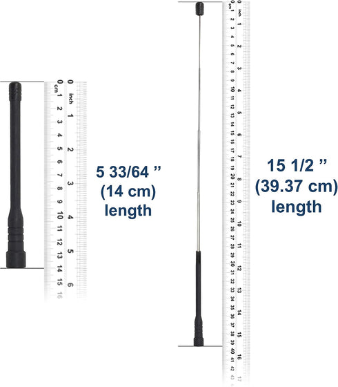 HQRP 4-Pack VX-261, VX-264, VX-300 VX-350, VX-351, VX-354 VHF High Gain Antenna Compatible with Vertex Standard