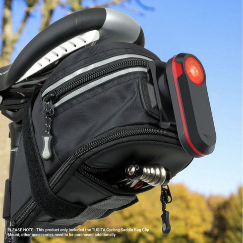 TUSITA Cycling Saddle Bag Clip Mount (Small Slot) for Garmin Varia RTL515, RTL510, RVR315