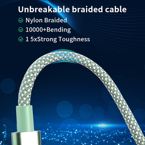 USB C to USB C Cable, 60W 3A Fast Charging USB C Charger Cable, 2pack-5ft, Aluminum Shell for iPhone 15/15Pro/15Plus