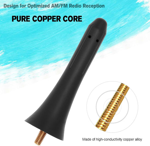 KSaAuto 3 inch MX-5 2006-2024 NF47-66-A30A, Rubber Antenna for Mazda Miata RF ND NC OEM Sporty Line Design Improves