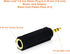 Mobi Lock 3.5mm Plug to 6.35mm Socket (Pack of 2) 1/8 to 1/4 inch Stereo Audio Jack Adapter | Connects Devices with 3.5mm port to Amplifiers, Guitar, Piano, Speakers & Mic That use 6.35mm Port