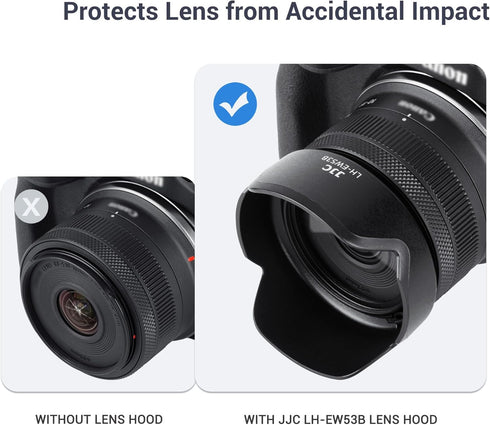 Tulip Lens Hood for Canon RF-S 10-18mm f/4.5-6.3 IS STM Lens, Reversible Shade Protector, Compatible with 49mm