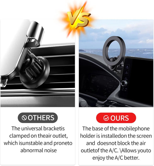 MaserWeller 2023-2026 7/9-Inch 360 Car Phone Holder for Honda Accord Accessories Screen Fixed Clip, Rotation Phone