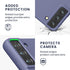 kwmobile TPU Silicone Case for Samsung Galaxy S22 - Soft Finish Phone Cover in Matte Lavender Grey