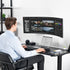 VIVO 49 inch 44 lbs, 100x100, Mount-VWLP1 Low Profile Heavy Duty Ultrawide Monitor Wall Mount for up to Screens, Holds