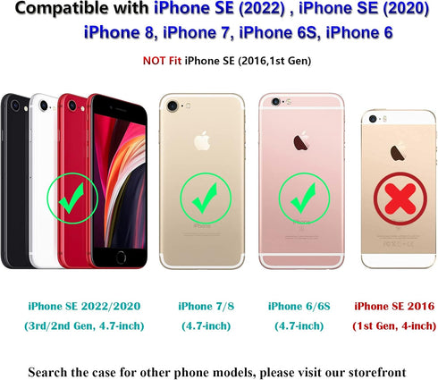 JIAXIUFEN Compatible iPhone SE 2022/2020 Case, Gold Glitter Marble Design, Slim Shockproof Flexible Cover