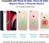 JIAXIUFEN Compatible iPhone SE 2022/2020 Case, Gold Glitter Marble Design, Slim Shockproof Flexible Cover