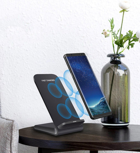 Wireless Charger Stand 20W Fast Charging for Samsung Galaxy S24/S24+/S24 Ultra/S23/S22/S21/S20/Note, Google Pixel