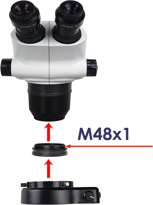 Microscope LED Ring Light Illuminator, 144 LED Bubbles for Lab Monocular Binocular Trinocular Stereo Microscope