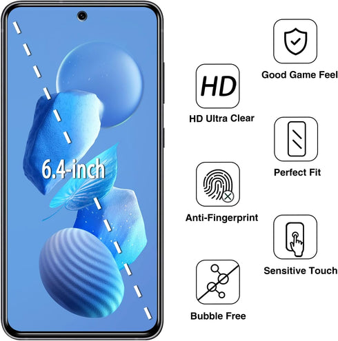 HPTech (2 Pack) Privacy Screen Protector Designed for Samsung Galaxy S21 FE 5G Anti-Spy Tempered Glass, Anti Scratch, Bubble Free