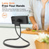 WOEIFGV Cellphone Stand Hanging On Neck Upgraded Hands Mobilephone Holder Clip On Bed/Table Lazy Cellphone Mount