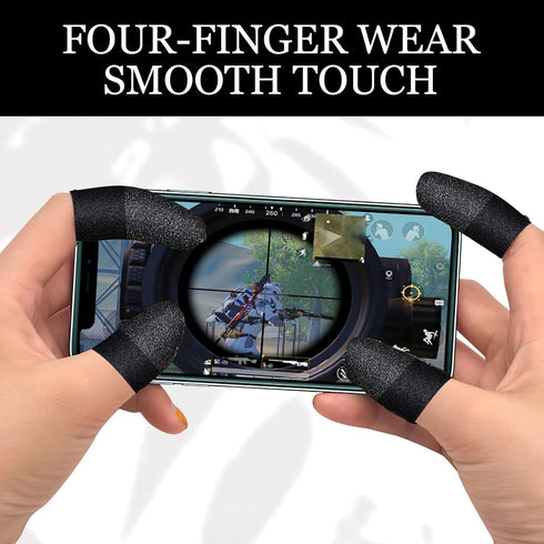 10pcs Gaming Finger Gloves, Breathable Sweatproof Touch Screen Mobile Game Sleeves, Thin Thumb Protector Compatible