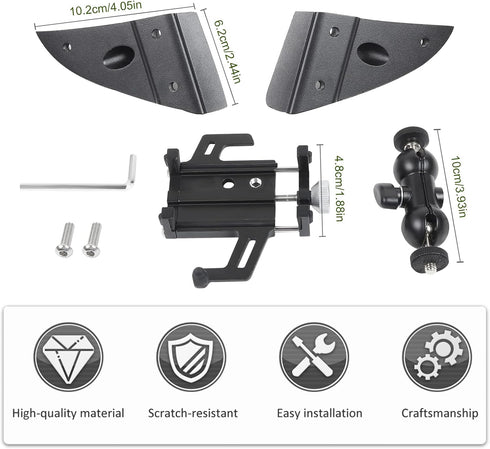 JeCar Phone Holder for 2018-2023 Dodge Ram 1500, A-Pillar Phone Mount Accessories, Aluminum Alloy