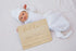 8.25" 11", Pearhead Baby Welcome Sign, Gender-Neutral Hello Baby Arrival Photo Prop, Hospital Birth Announcement