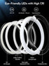 LUXSURE Ring Light with Stand - Overhead Camera/Phone Mount, 10.5" Ring Light for iPhone, Adjustable Lighting for Video