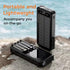 Outdoor Solar Portable Power Bank with Wireless Charging, 10000mAh Battery, IP65 Waterproof