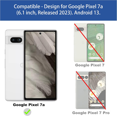 Ailiber for Pixel 7a Phone Case, Google Pixel 7a Case with Screen Protector, for Magnetic Car Mount, Kickstand Holder, Rugged Shockproof Full Body Protective, Heavy Duty Phone Cover for Google 7a-Camo
