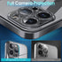 Supdeal Crystal Clear iPhone 12 Pro Max Case, Black Transparent Shockproof, Military Grade Drop Tested, Camera