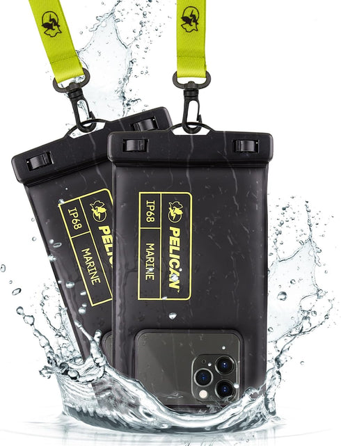 Pelican 2 Pack Marine - IP68 Waterproof Phone Pouch, Floating Waterproof Phone Case for iPhone 15 Pro Max, 14 Pro Max,