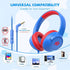 85/94 3.5mm Kids Headphones for School, dB Volume Limit, Wired Over Ear Headphones for Kids Boys Girls with Microphone