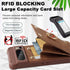 Google Pixel 8 Pro 5G Wallet Case with Credit Card Holder,Leather Shockproof Protective Phone Cover Supports 360°Rotation Ring Stand and RFID Blocking for Pixel 8 Pro 5G 6.7 inch,Brown