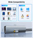 UANTIN 4K 2 3.0, 5 1 USB C Hub Multiport Adapter with HDMI Dongle, SD/TF Card Reader, USB-A in USBC Hub for MacBook Mac