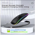 2 Pack Wireless Bluetooth Mouse, LED Dual Mode Rechargeable Silent Slim Laptop Mouse, Portable for Laptop/Desktop
