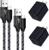 Fast Charging Micro USB Cable 6ft with Wall Charger for Samsung Galaxy S6 S7 J3 J7 Note 5, LG Stylo, Tablet, Kindle