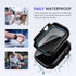 Goton 2 in 1 Privacy Waterproof Apple Watch Case for Series 9 8 7, Front Anti Spy Tempered Glass Face Cover + Back