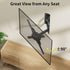 TV Wall Mount for 26-60 inch Flat/Curved TVs up to 77lbs, Full Motion Bracket with Articulating Arm Swivel