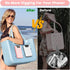 OUTXE 2 Pack Bogg Bag Phone Holder Compatible with All Bogg Bags, Silicone Cell Phone Holder Accessories for Bogg Bag, White and Pink Phone Case Holder Insert for Simply Southern Bogg Bag