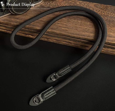 Mirrorless Camera Neck Strap for Leica, Nikon, Fuji, Pentax, Canon, Panasonic, Sony, Climbing Rope Shoulder Strap -