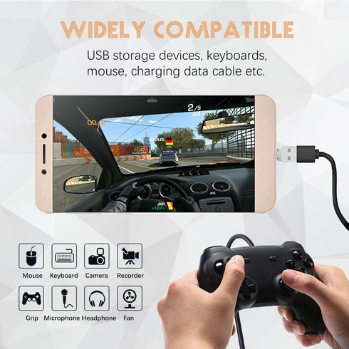 USB C to USB Adapter, 10 Pack Miniest USB C to A Male to Female Adapter, Hidden Slim Converter for USB Cable