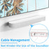 Soundbar Mount for Sonos Beam, Wall Mount Bracket Compatible with Sonos Beam Sound Bar, White