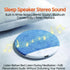 (Gray,2pc) Sleep Pillow Speaker, Bluetooth Pillow Speaker for Sleeping with White Noise Timer Wireless Sleep Aid