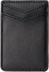 2Pack Leather Phone Wallet, Adhesive Stick On Credit Card Holder for Back of iPhone and Android Phone Case-Black