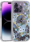 Rifle Paper Co. iPhone 14 Pro Case, Garden Party Blue Floral Pattern, Compatible with MagSafe, 10FT Drop Protection